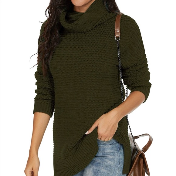 PrinStory Long Sleeve Turtleneck Sweater - Picture 7 of 9